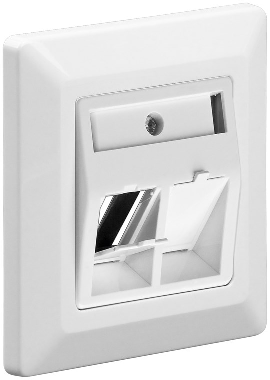 Centrumplatta 2xKeystone-platser 80x80mm KEY96502