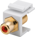 Adapter RCA-female > F-female Keystone-module red