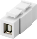 USB 2.0 B-female feed-through Keystone-module