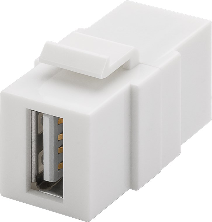 USB 2.0 A-female feed-through Keystone-module