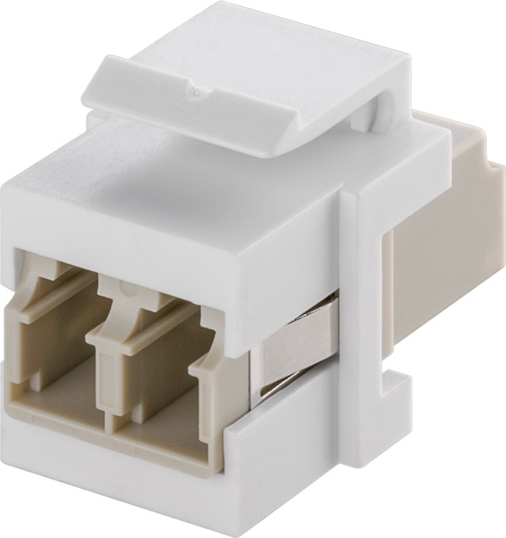 LC-duplex fibergenomföring Keystone-modul