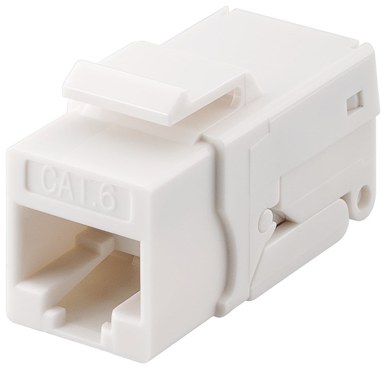 CAT6-jack RJ45 UTP Keystone-modul vit