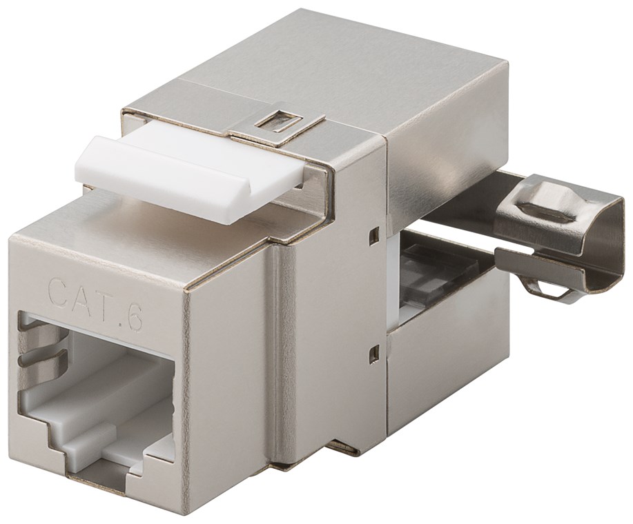 CAT6-jack RJ45 STP Keystone-modul 90° vinkel