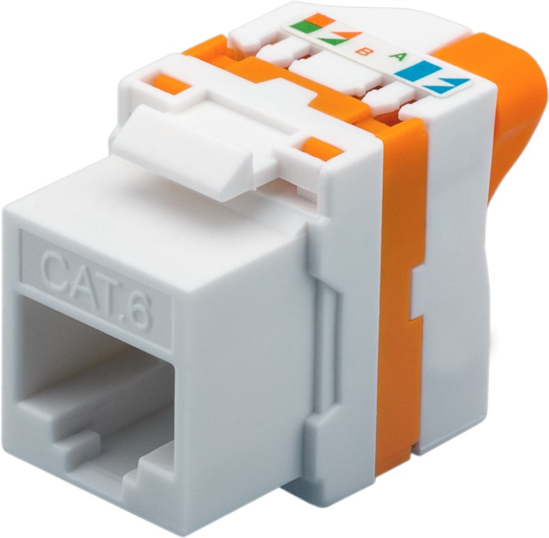 CAT6-panel connector RJ45 Keystone AWG22-24 UTP