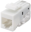 CAT5e-jack RJ45 UTP Keystone-module white