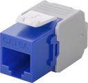 CAT6a-jack RJ45 UTP Keystone-module blue