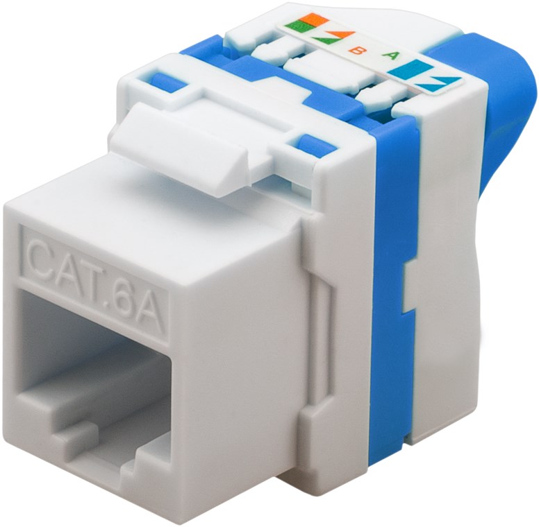 CAT6a-panel connector RJ45 Keystone AWG22-24 UTP