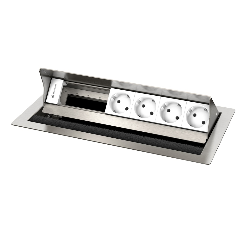 CPS² 6-position 4 Schuko, steel