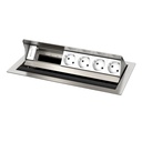 CPS² 6-position 4 Schuko, steel