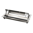 CPS² 6-platser 1 Schuko rostfritt stål