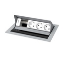 CPS² 3-position 3 Schuko 1 spare grey