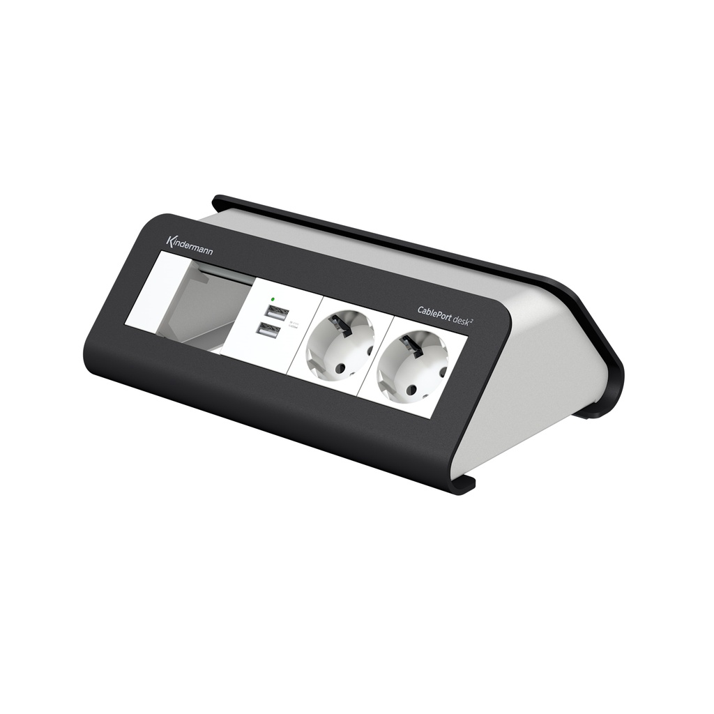 CPD² DUO 4-p.2*Schuko 1*USB 2X½ grå