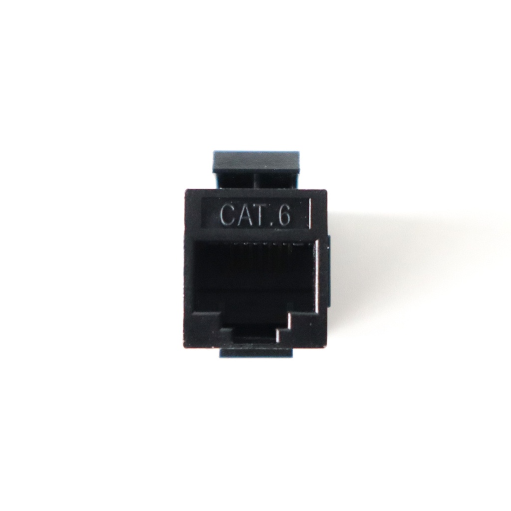 RJ45-hona/RJ45-hona CAT6 svart