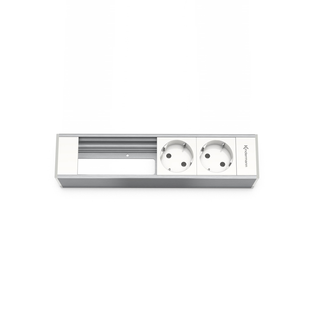 4-position module, KF45-series 2xSchuko