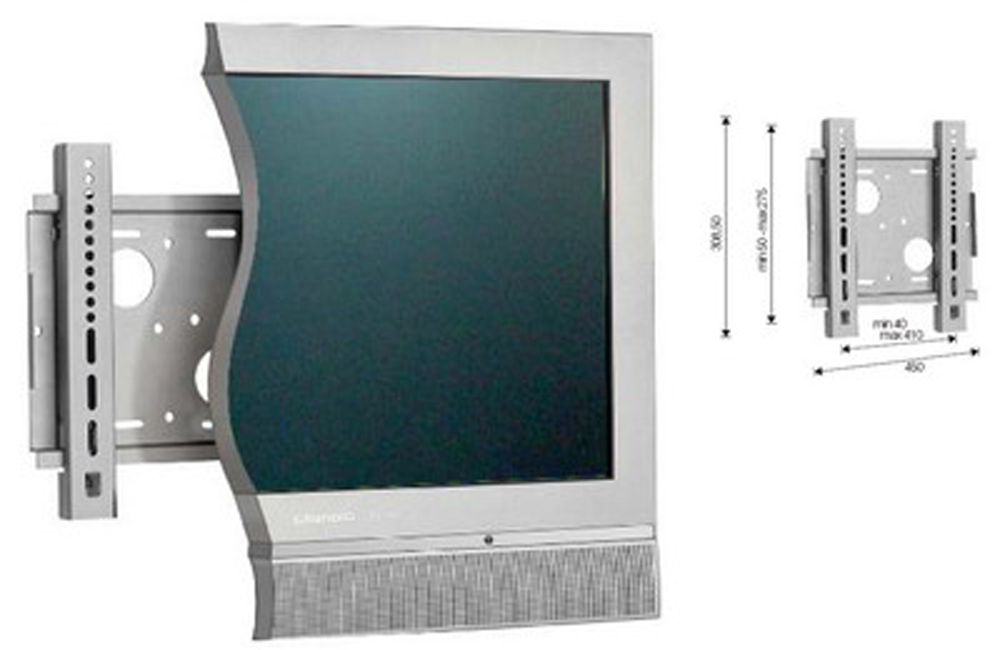 Seinäteline 40kg max 20-40"" VESA400x200 (max.)