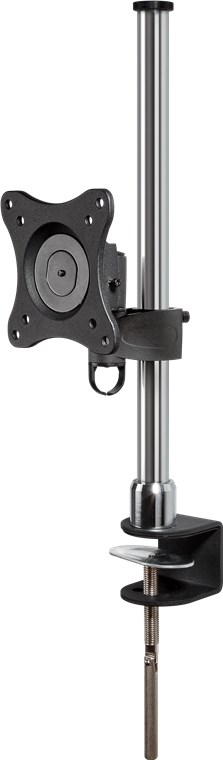 Bordsfäste 13-27" svart enkelarm VESA100X100 höjd 100-400 mm