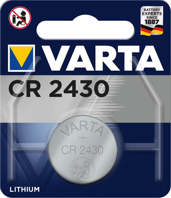 Lithium battery CR2430 3 V 280 mAh Varta 6430
