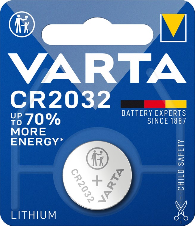 Litiumbatteri CR2032 3 V 220 mAh 12/120