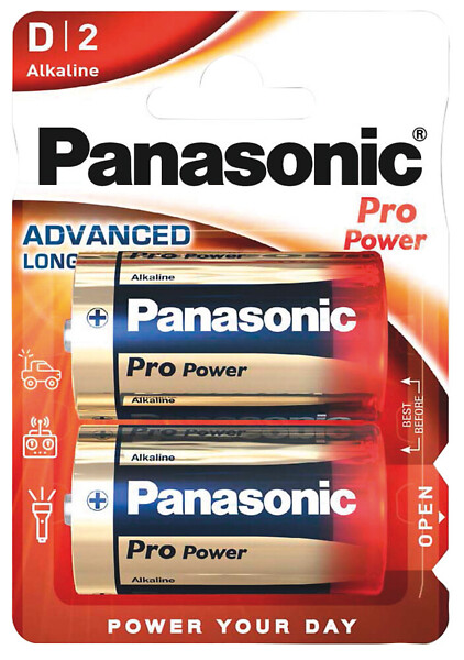 Alkaaliparisto LR20 2xD 1,5V Panasonic Pro Power
