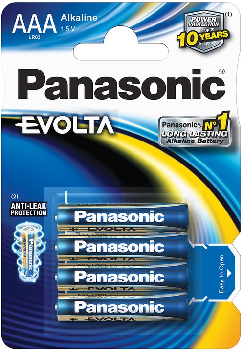 Alkaaliparisto LR03 4xAAA 1,5V Panasonic Evolta