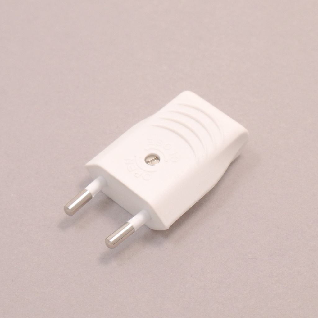 Euro plug, white