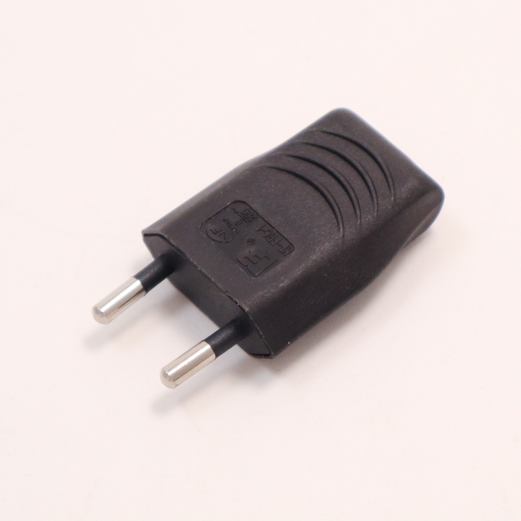 Euro plug, black
