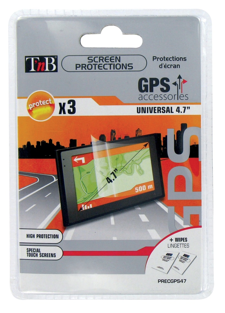 Suojakalvo 4,7"" GPS 3kpl 105x60mm