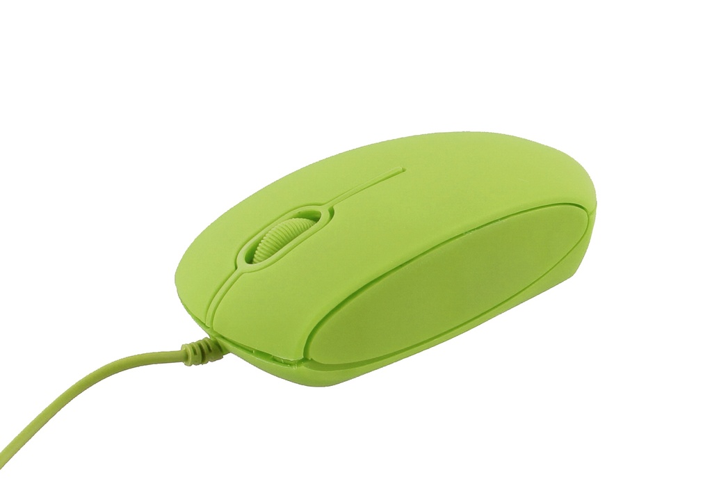 Optinen hiiri soft touch vihreä KROMATIK - Optical mouse - Soft