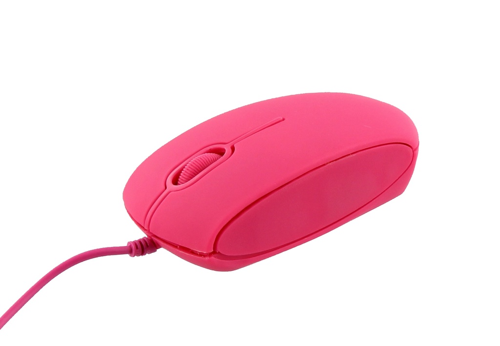 Optinen hiiri pinkki soft touch KROMATIK - Optical mouse - Soft