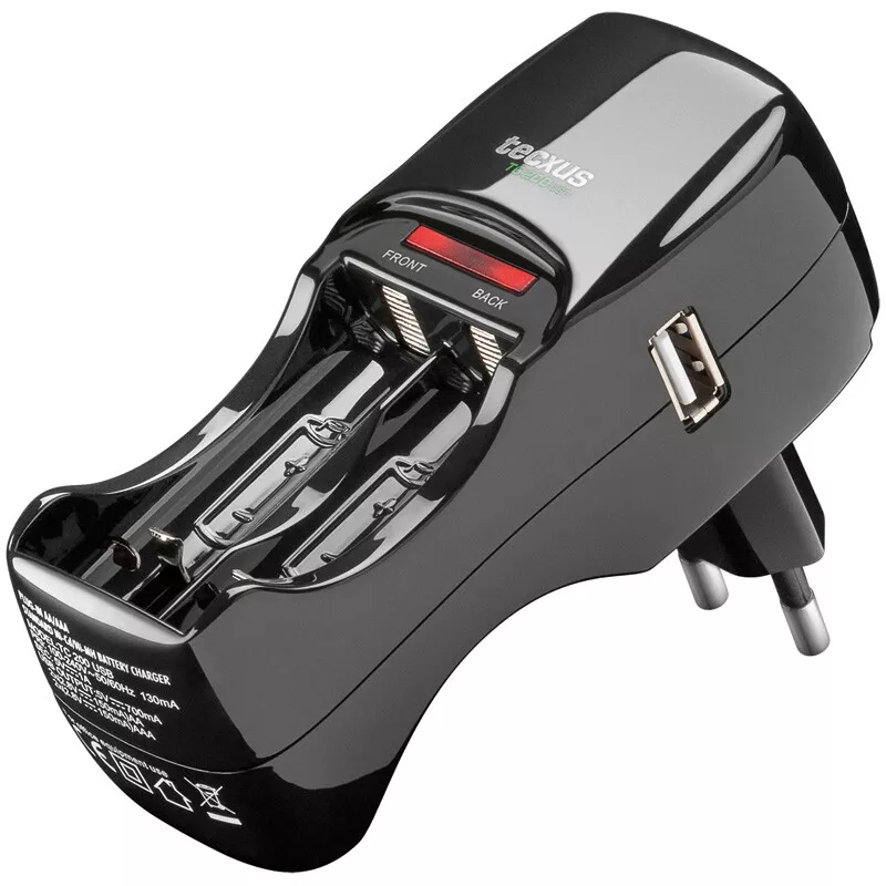 Eco-friendly AA/AAA battery charger with USB output