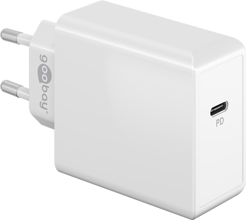 virtalähde 100-240V>USB-C 65W PD Pikalaturi valk