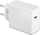 USB-C PD fast charger/power supply, 100–240 V input, 65 W, white