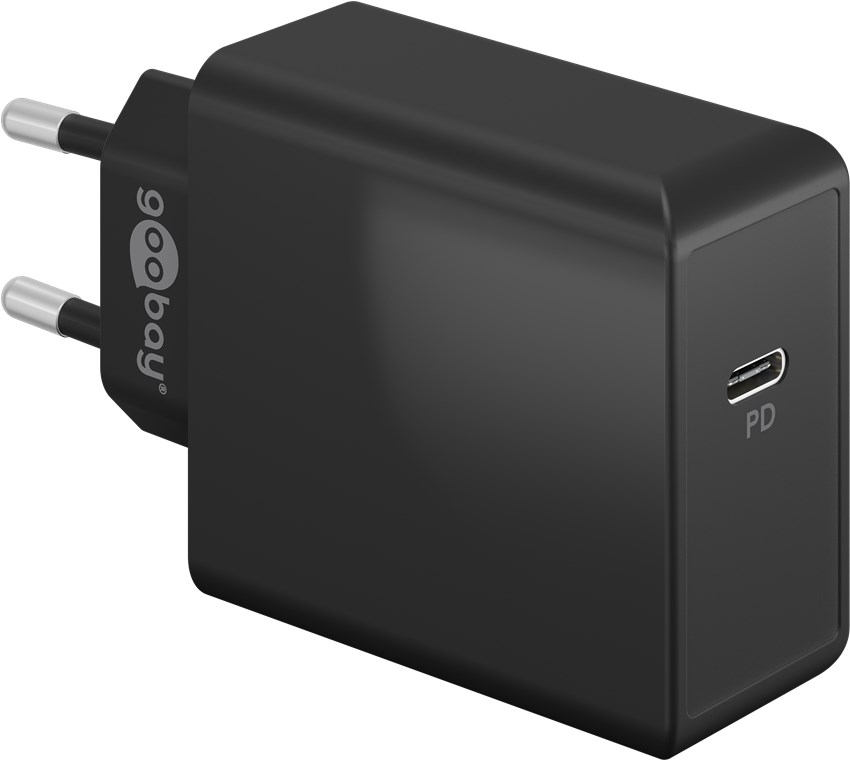 virtalähde 100-240V>USB-C 65W PD Pikalaturi musta