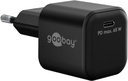 USB-C PD fast charger/power supply, 100–240 V input, 65 W, black