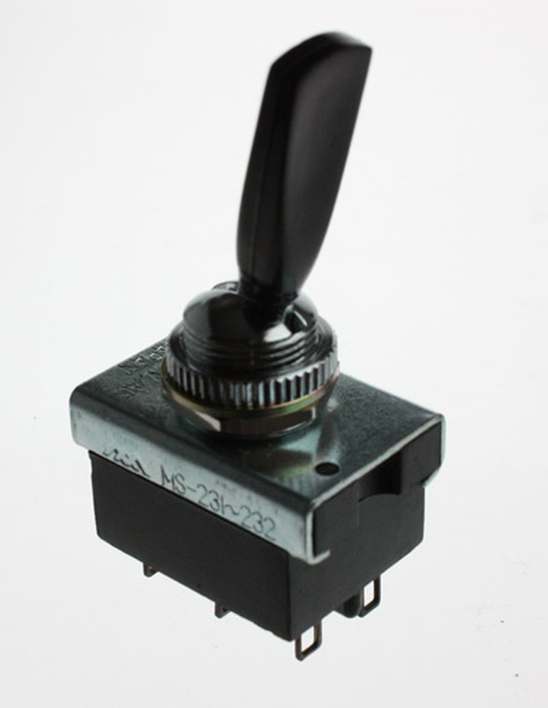 Toggle switch 6-pin ON-ON black