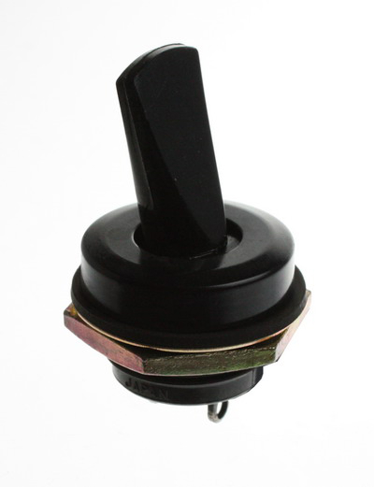 Toggle switch 2-pin ON-OFF gold-coloured bezel
