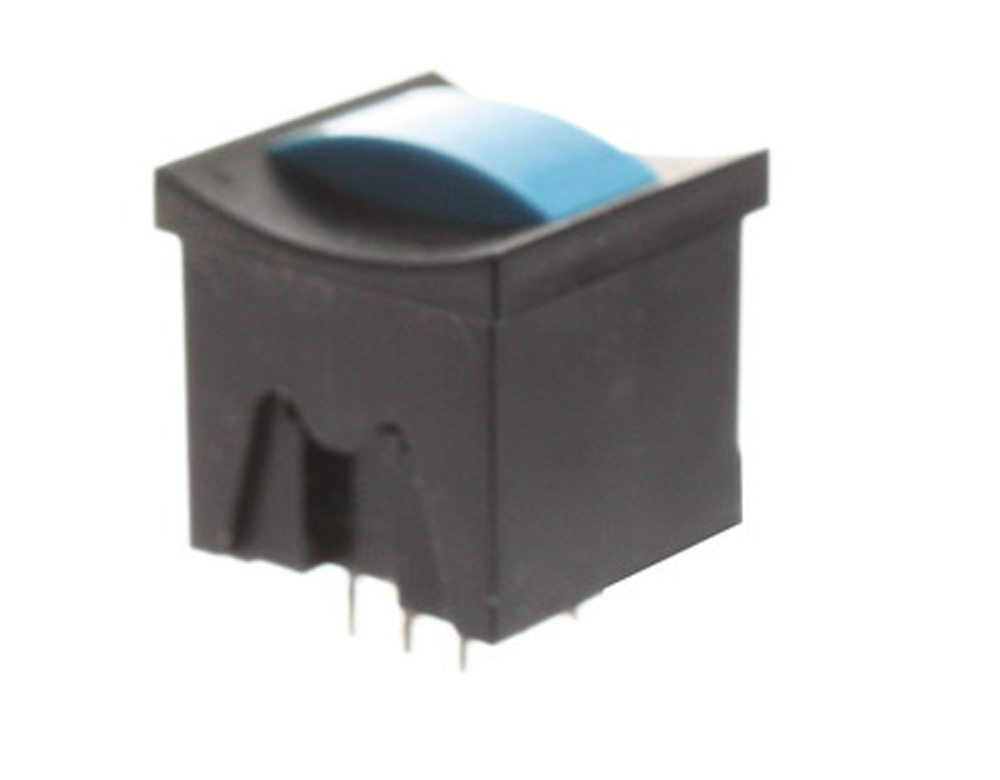 Push-button switch momentary blue 0.1 A 30 V