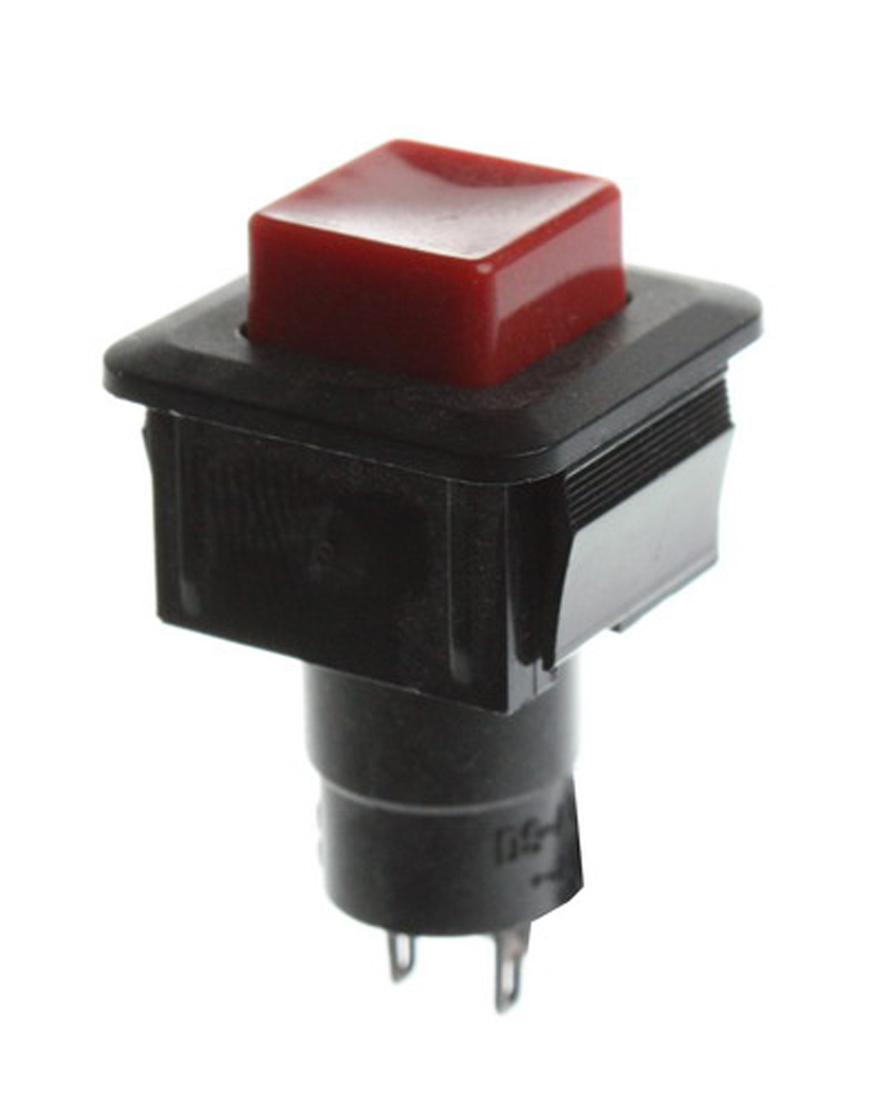 Push-button switch 2-pin ON-OFF red button cap