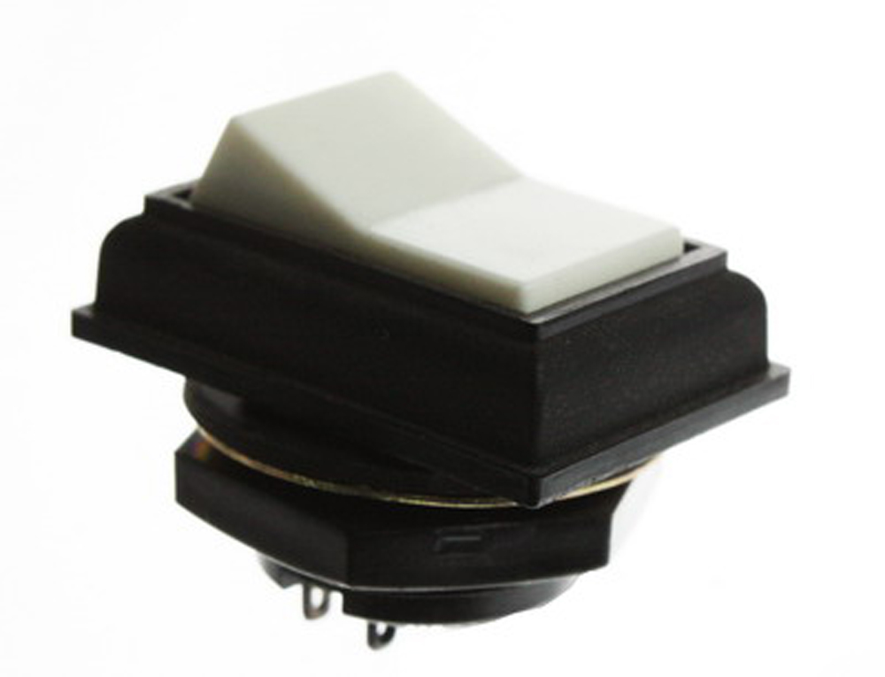 Rocker switch, 2-pin ON-OFF, 18 mm round mounting hole