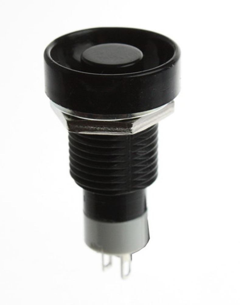 Push-button switch OFF-ON black