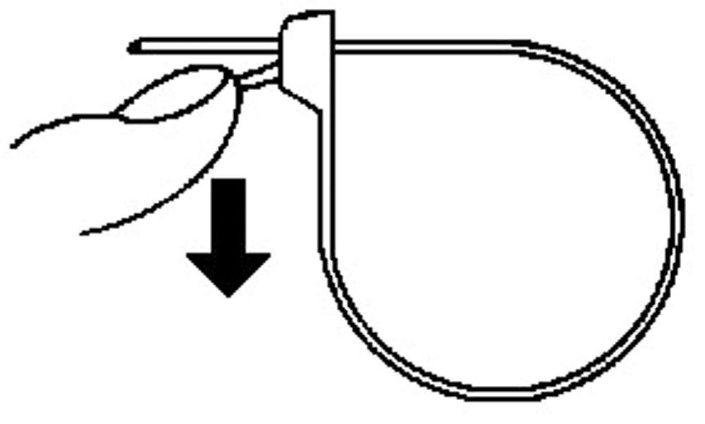 Cable tie 300 mm removable white bag of 100