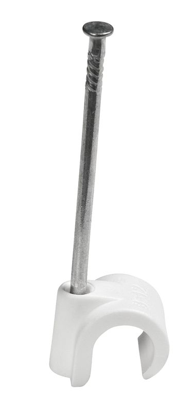 Kaapelikiinnike 10-14 valkoinen 45mm naula Sormat 100kpl