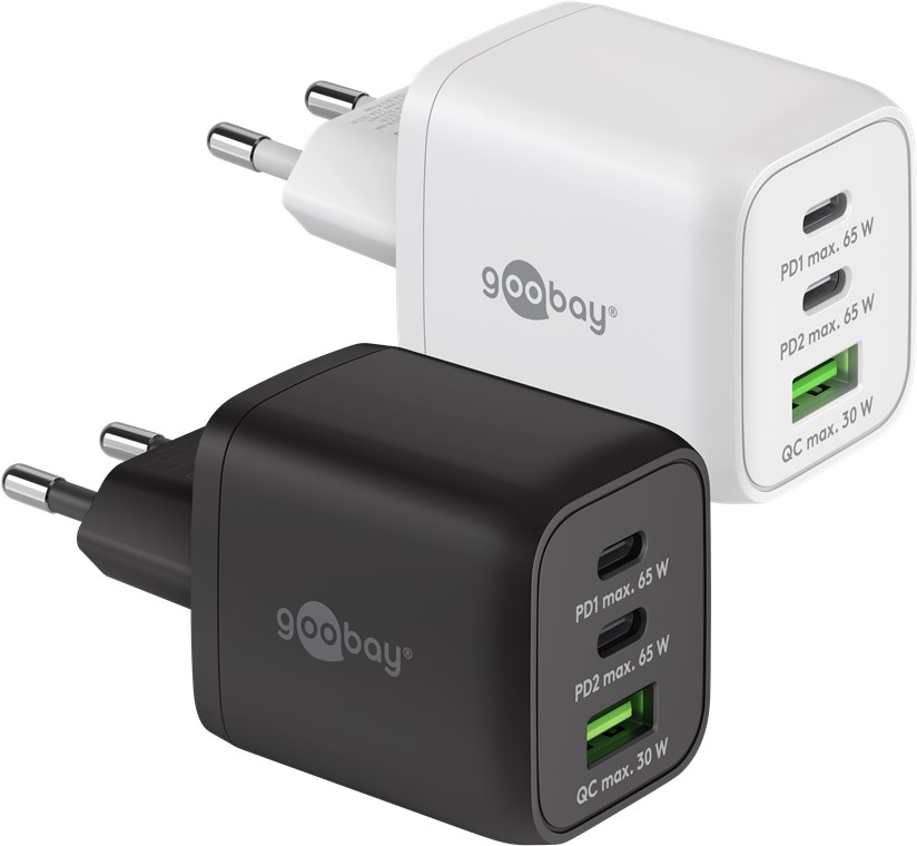 USB-C PD Nano fast charger, 65 W, white