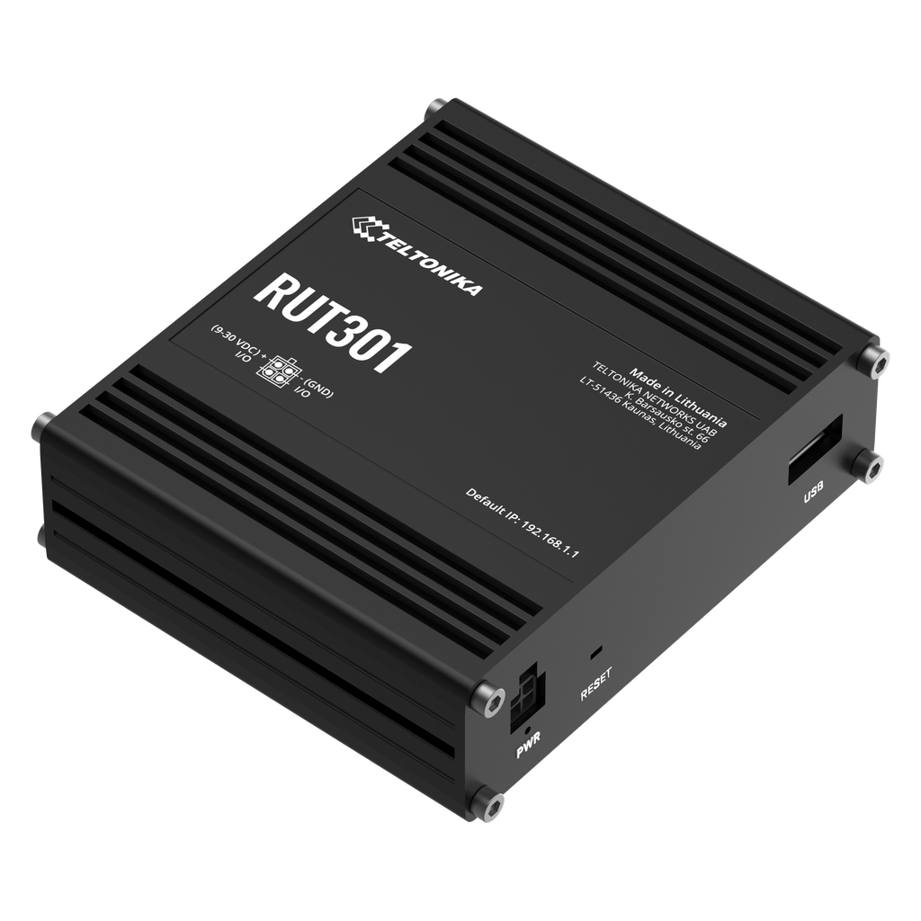 5 porttinen kytkin 100 Mbps Firewall, RMS tuki