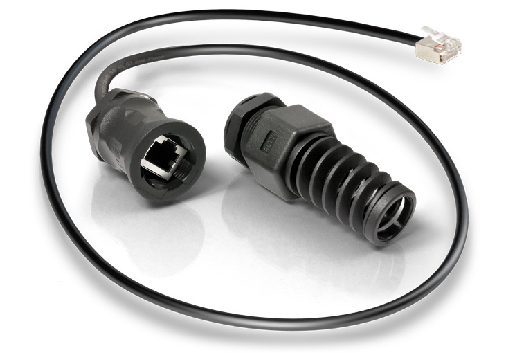 RJ45-adapter för QuWireless-kapsling, 160 mm, 100 Mbps Ethernet