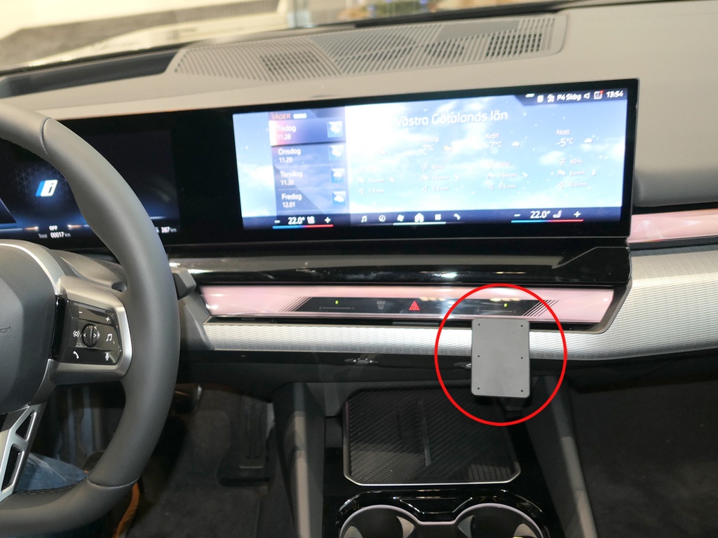 ProClip autokoht kiin keskelle BMW i5 2024-2025 BMW 5-series G60, G61, G68 2024-2025