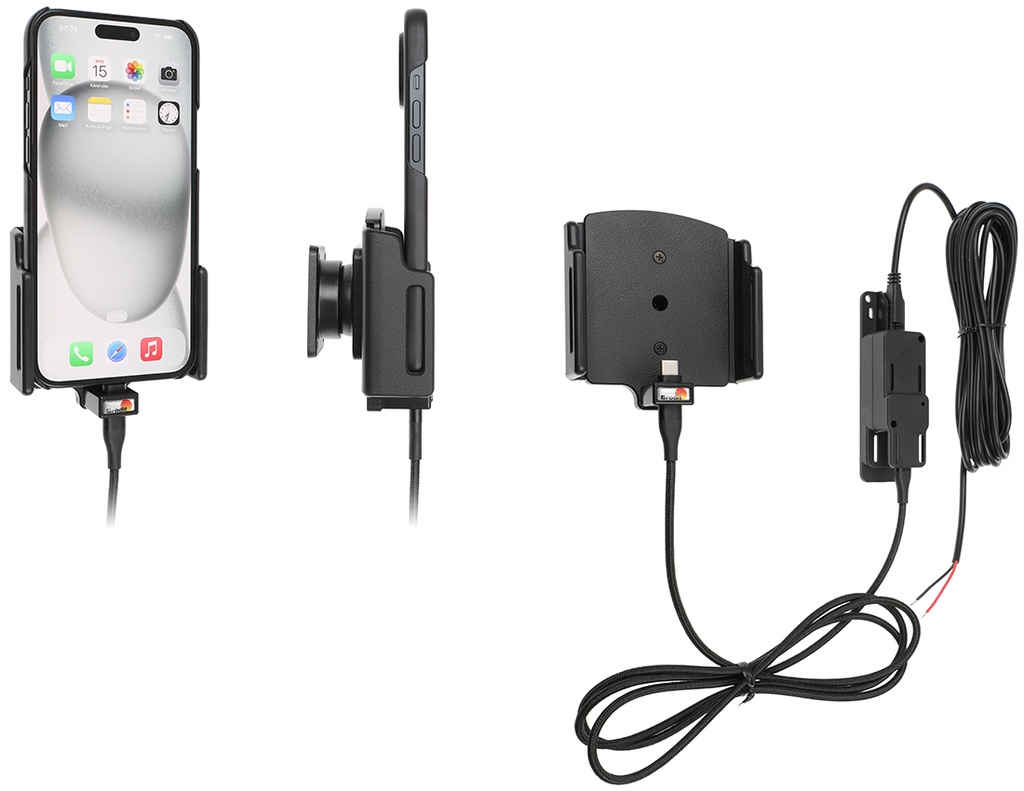 Brodit 727371 Justerbar aktiv hållare för fast installation, 75–89 × 6–10 mm