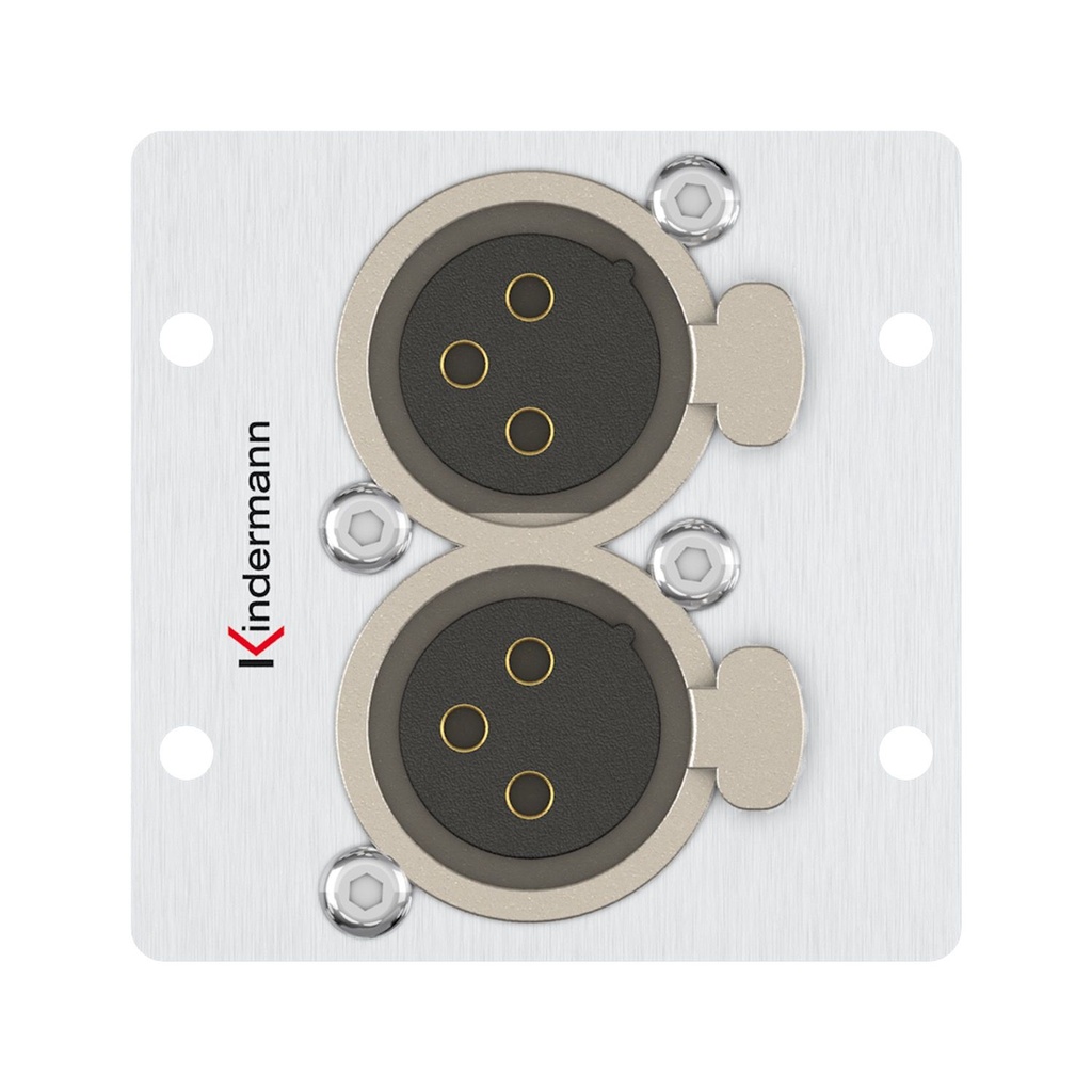 PRO IN 2* XLR-female 3Pin 50*50 mm