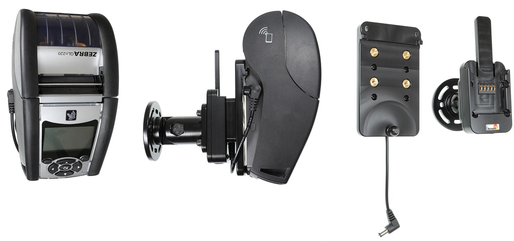 Brodit 215843 Mount with MultiMoveClip + base Zebra ZQ610/ZQ620, QLN 220/320