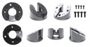 Pedestal mount with cable routing, height 44 mm – Brodit